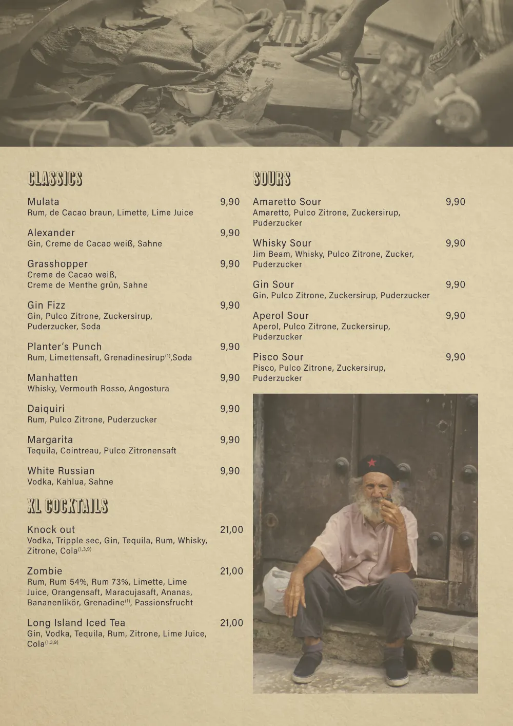 Santiago Speisekarte Seite 13: Vorspeisen und Suppen